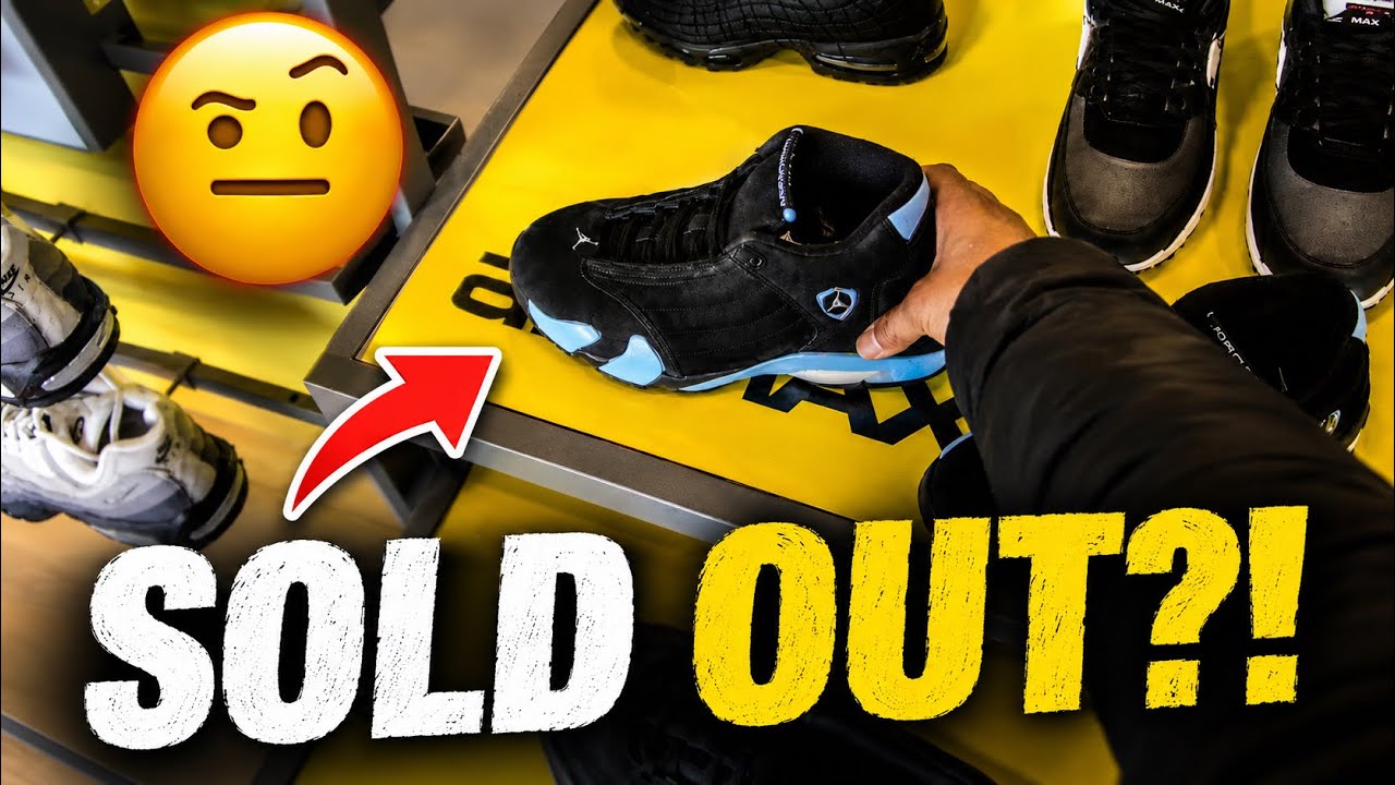 Они распроданы?! Видеоблог о дате выхода кроссовок Jordan 14 UNC в субботу!