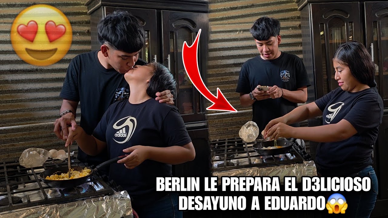 EDUARDO Se Come a B3sos a BERLIN Por Aserle El Desayuno🥵Asi Atendio BERLIN A Su Marido😍