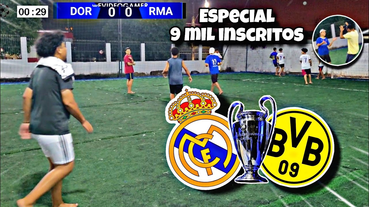 FIZEMOS BORUSSIA VS REAL MADRID NA CHAMPIONS LEAGUE!! 🏆🥇😱 ESPECIAL 9 MIL INSCRITOS! 😳✅
