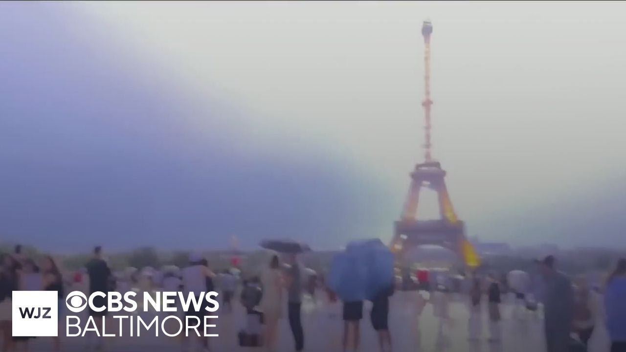 Eiffel Tower struck by lightning during summer storms