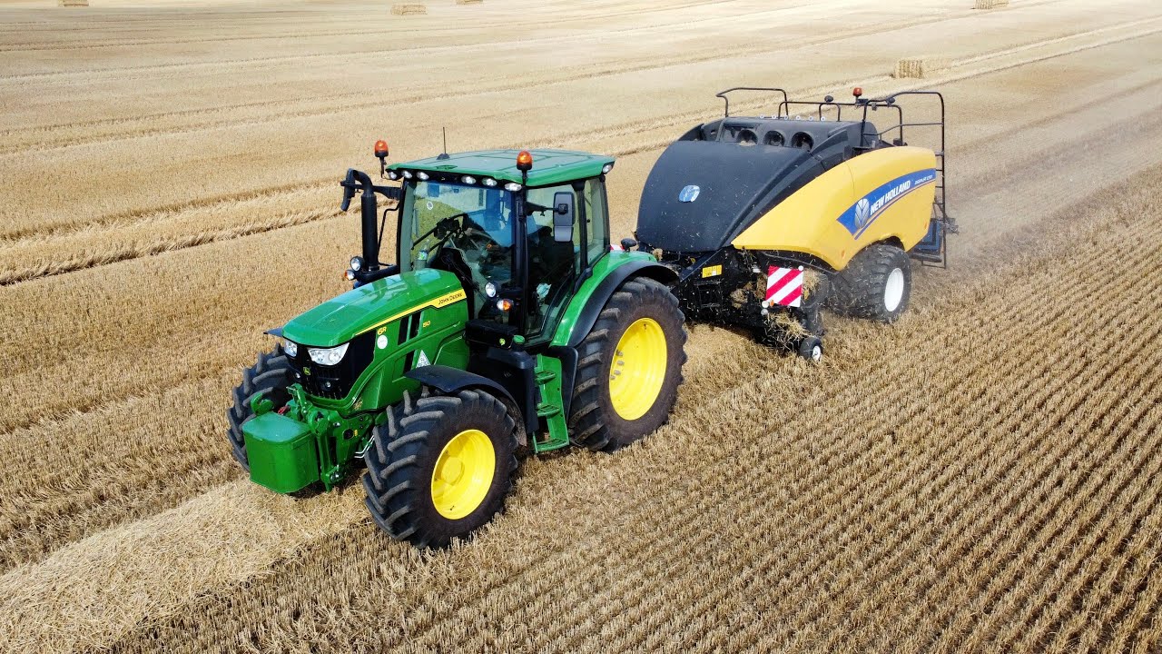 Harvest 2023 - John Deere 6R 150 & New Holland Quadrant Baler