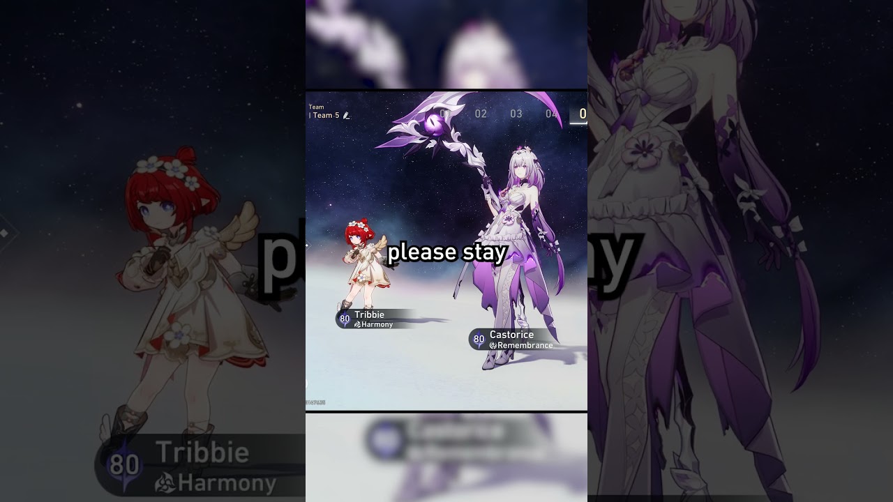 Castorice unique dialogue when paired with Tribbie - Honkai Star Rail 3.2