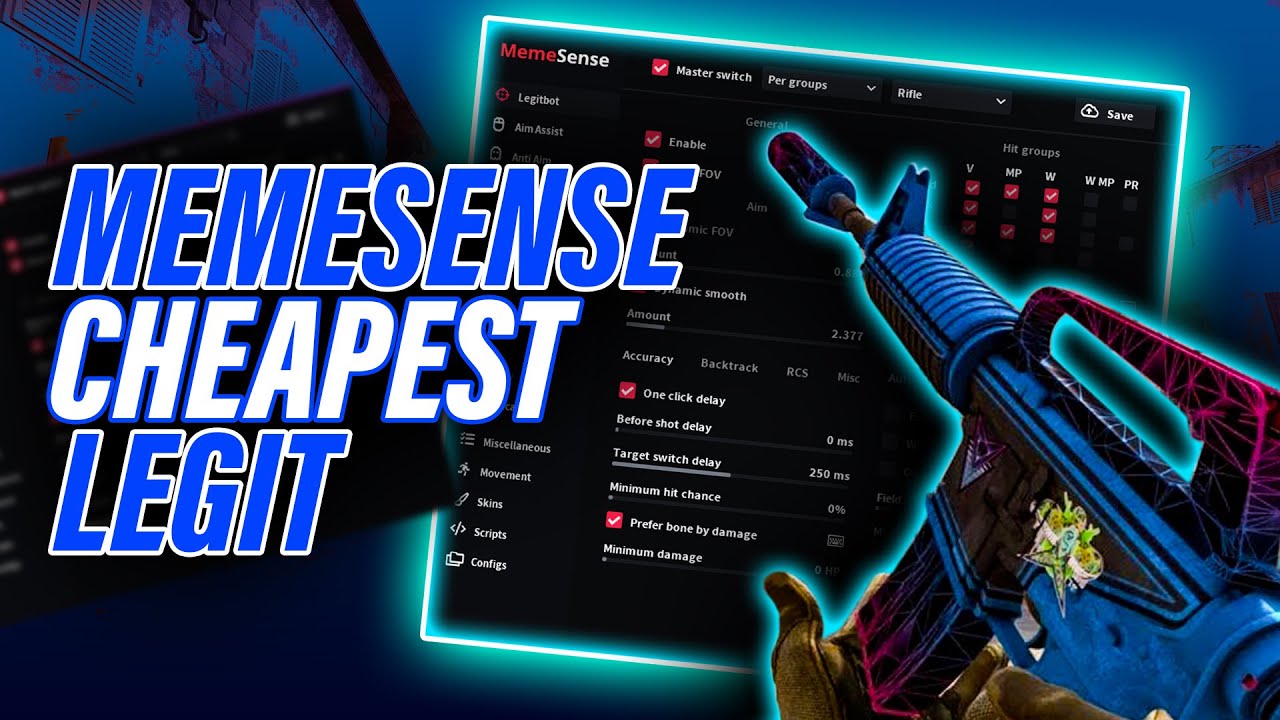 Cheapest 3$ Legit/Semi Rage Cheat Memesense.gg Full Showcase