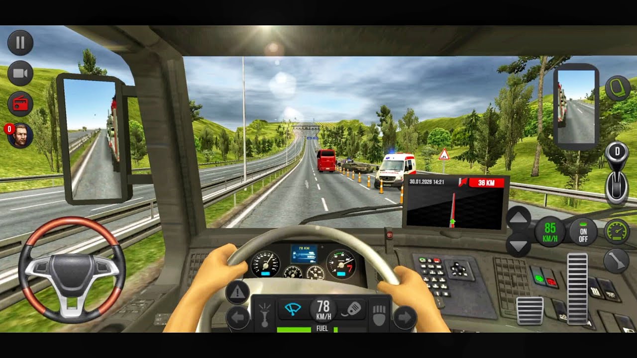 Truck simulator : europe part 1 truck driving game Android gameplay 