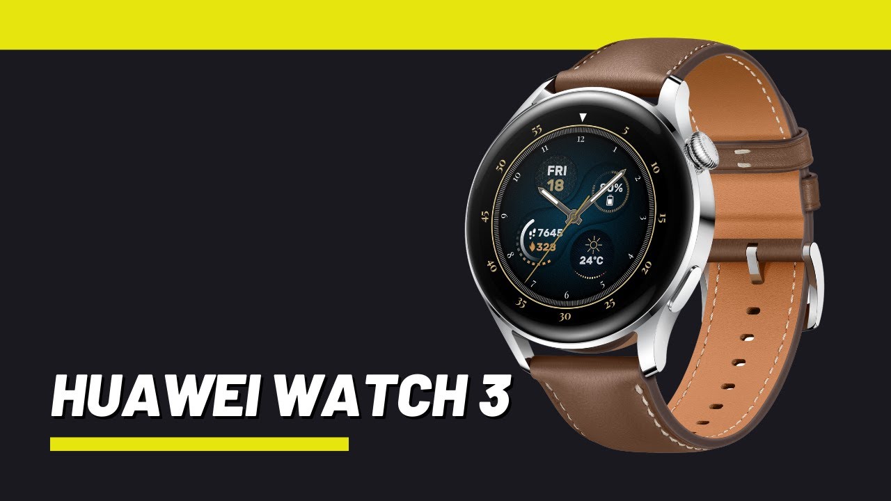 Huawei Watch 3 Smartwatch mit HarmonyOS für iOS und Android