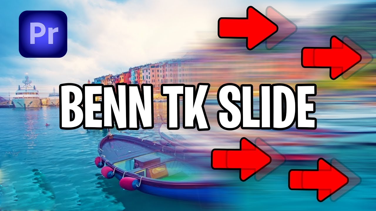 Как сделать переход слайдов Benn Tk в Premiere Pro