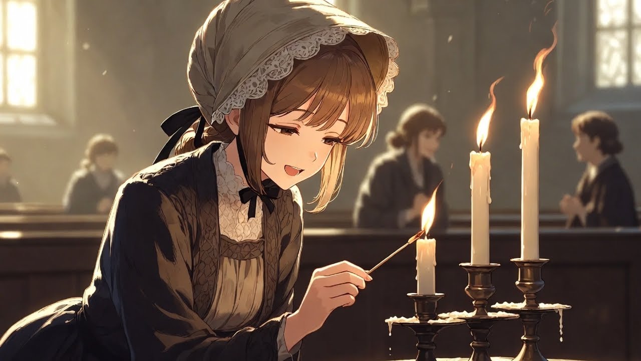 Lighting the Third Advent Candle Wreath 🕯 Cozy European Village Life | Lo-fi Ghibli Style 🎧