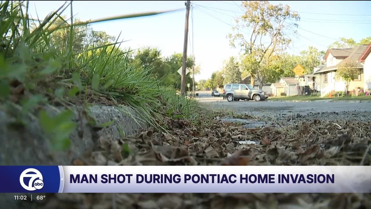 Pontiac man hospitalized after home invasion shooting, suspects still at large