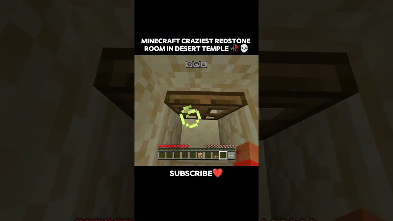Minecraft Craziest Redstone Room In Desert Temple🥀💀.... #minecraft #viral #viralshort