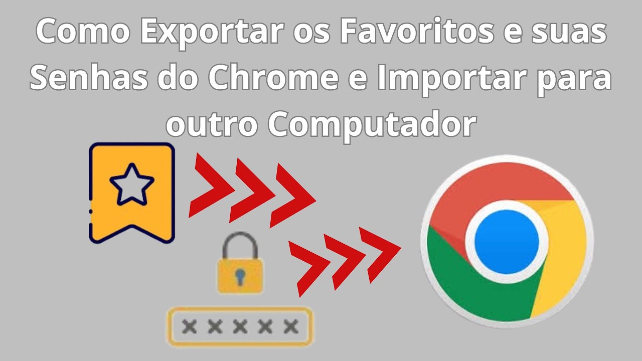 Como Exportar os Favoritos e suas Senhas do Chrome e Importar para outro Computador