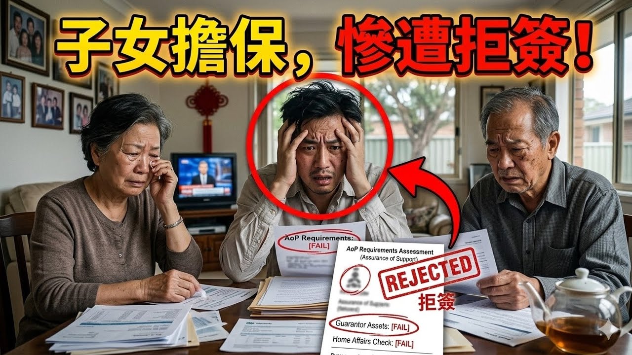 內政部 Home Affairs 嚴查經濟擔保！2026 澳洲父母移民 143 簽證的 4 個隱藏拒簽雷區，幫父母拿 PR 千萬別碰！#澳洲移民 #143簽證 #父母移民 #拒簽 #經濟擔保 #內政部