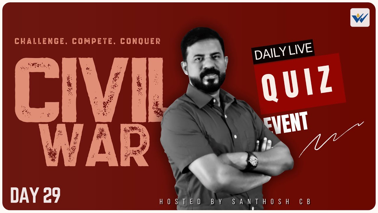 DAY 29 | CIVIL WAR - Live Quiz Event | Civil Engineering KPSC | Santhosh C B | Wincentre