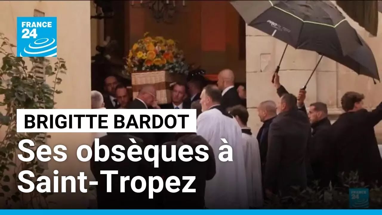 Obsèques de Brigitte Bardot à Saint-Tropez entre fans et personnalités • FRANCE 24