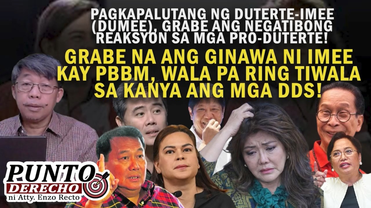 PAGKAPALUTANG NG DUTERTE-IMEE (DUMEE), GRABE ANG NEGATIBONG REAKSYON SA MGA PRO-DUTERTE!