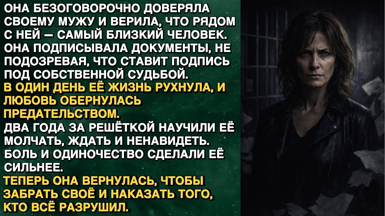 Муж отправил меня в тюрьму… Но я вернулась, чтобы уничтожить его жизнь…