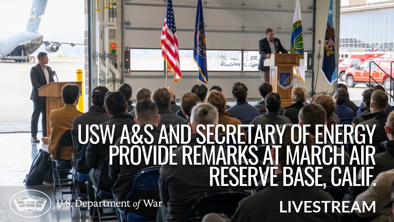 LIVE: Undersecretary of War for A&S and Secretary of Energy Chris speak during a press conference