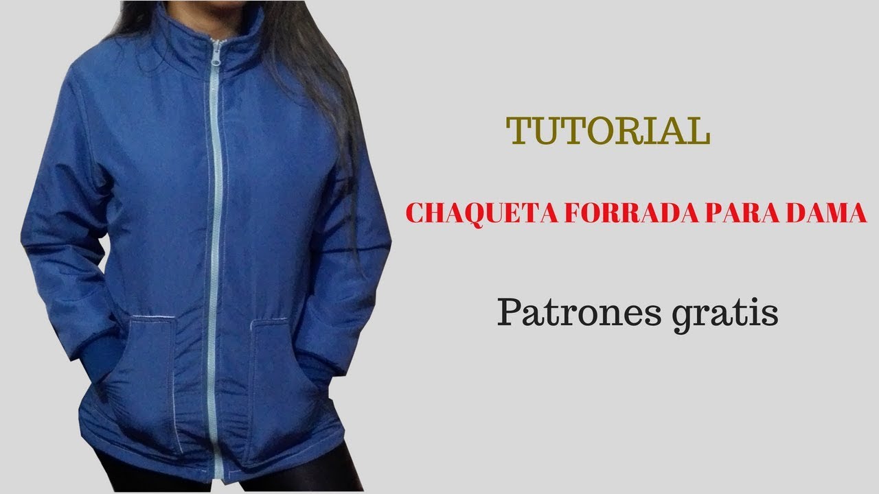 DIY Chaqueta impermeable forrada para mujer  corte y confección