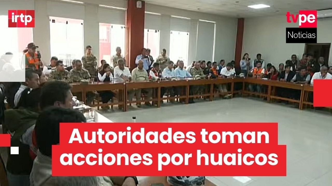 Huaicos en Arequipa: ministros y gobernador coordinan medidas tras lluvias