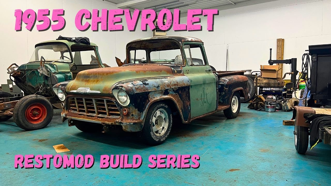 Макет передней части! Chevrolet 3100 1955 года с большим окном
