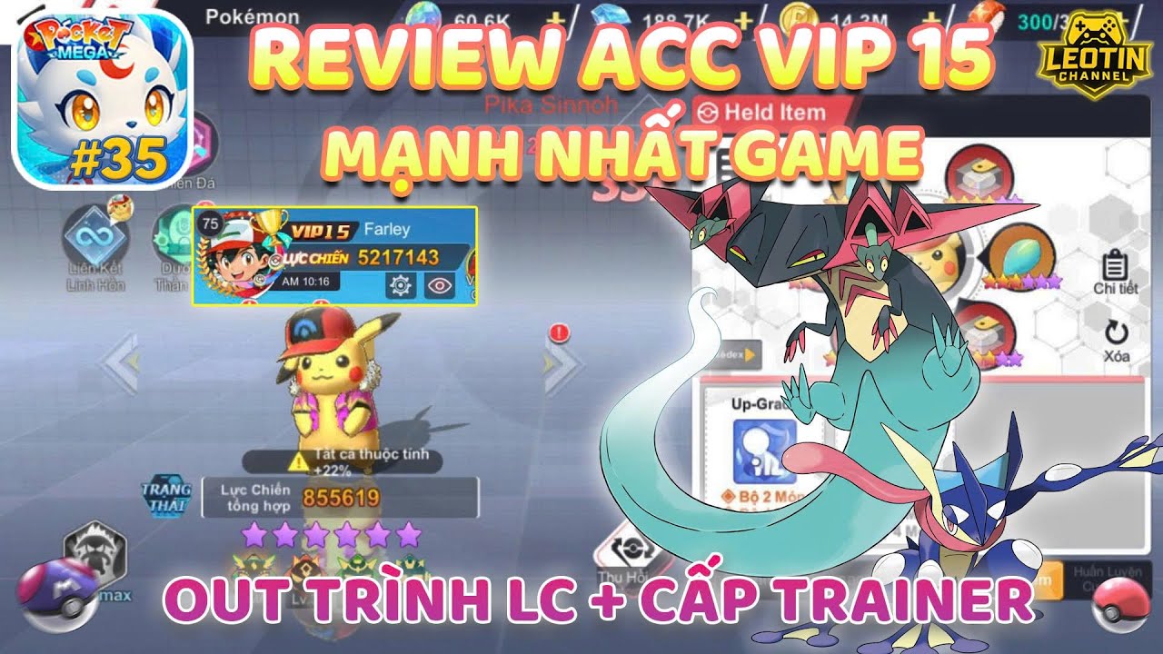 POKET MEGA - #35 REVIEW ACC VIP 15 MẠNH NHẤT GAME VỚI SỐ TIỀN NẠP HƠN  300M - 