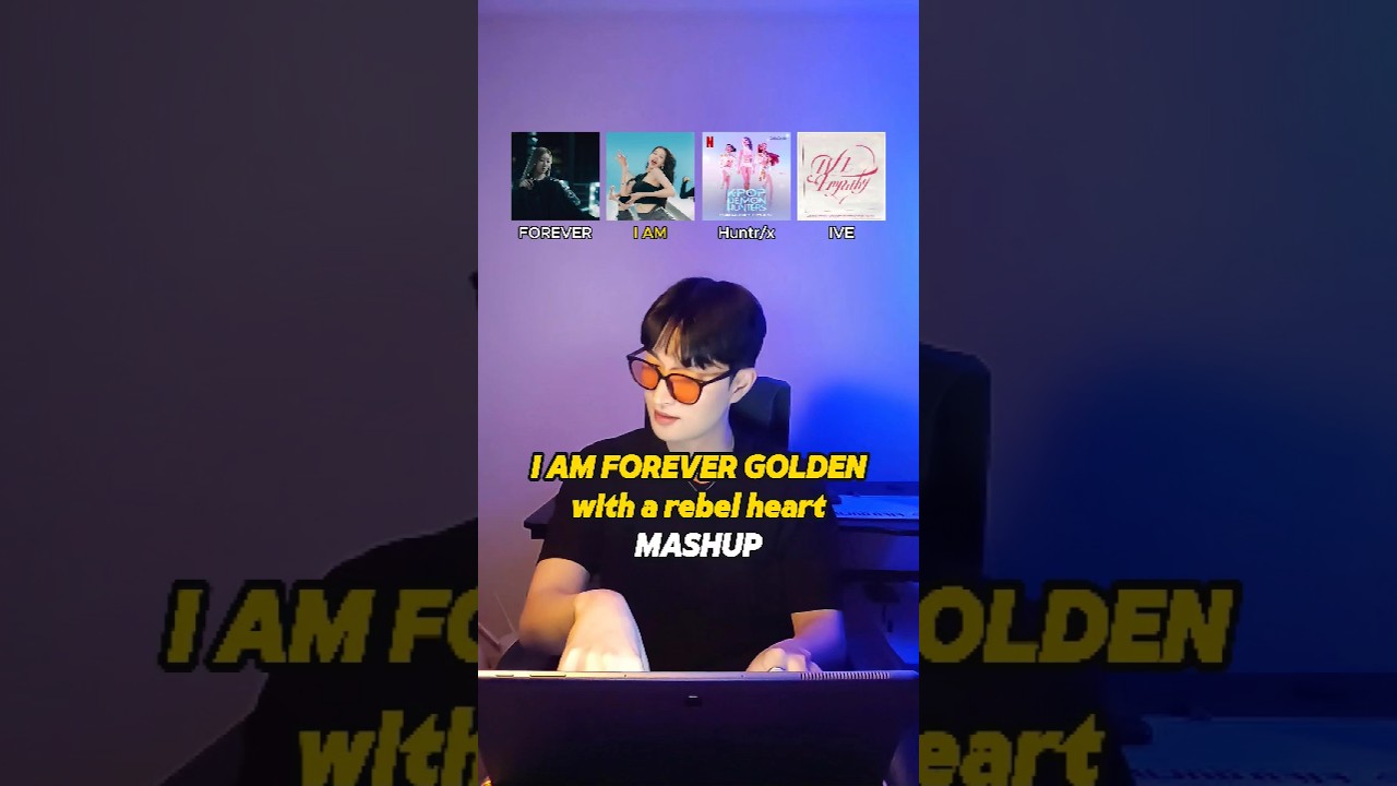 I am forever golden, with a rebel heart (HUNTR/X x IVE x BABYMONSTER MASHUP) #kpopdemonhunters