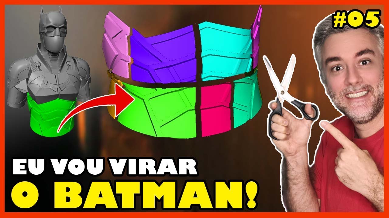 Ep05 - CORTAR MODELOS 3D de forma FÁCIL pra QUALQUER IMPRESSORA 3D