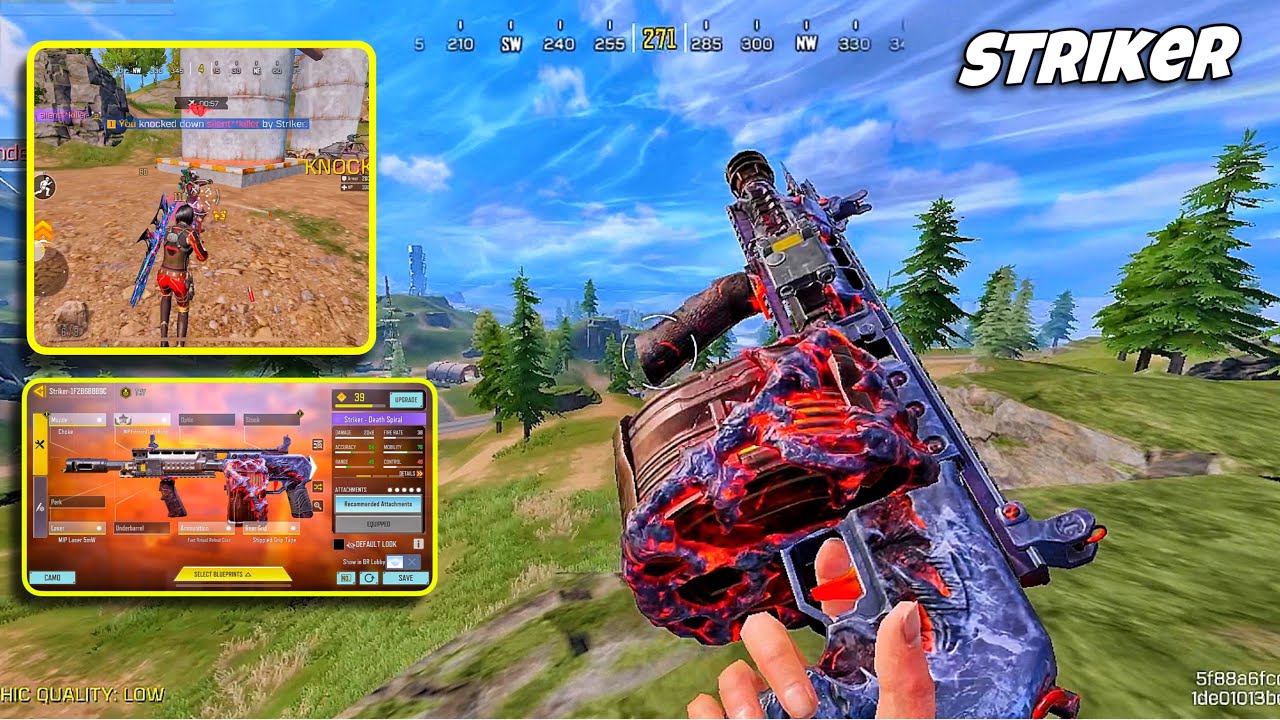 This STRIKER SHOTGUN GUNSMITH GIVE YOU 2 SHOT KILL | STRIKER GUNSMITH CODM BR | CODM BR GAMEPLAY