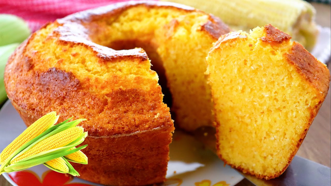BOLO DE BAGAÇO DO MILHO FOFINHO E DELICIOSO