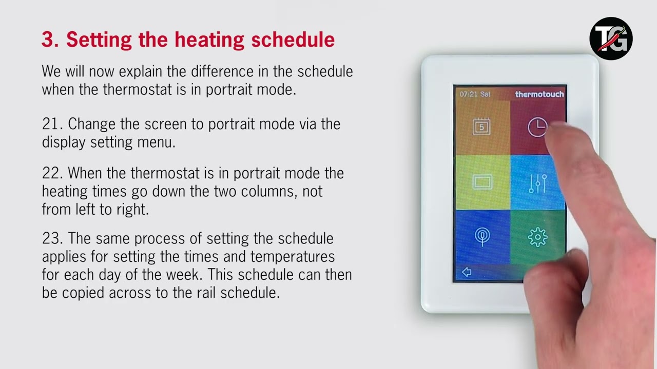 How to program the Thermotouch 4.3dC 5245 & 5246 Dual Control Thermostats