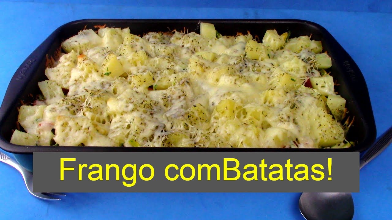 FRANGO COM BATATA AO FORNO, ALMOÇO DE DOMINGO – BARATO, DELICIOSO E FÁCIL!