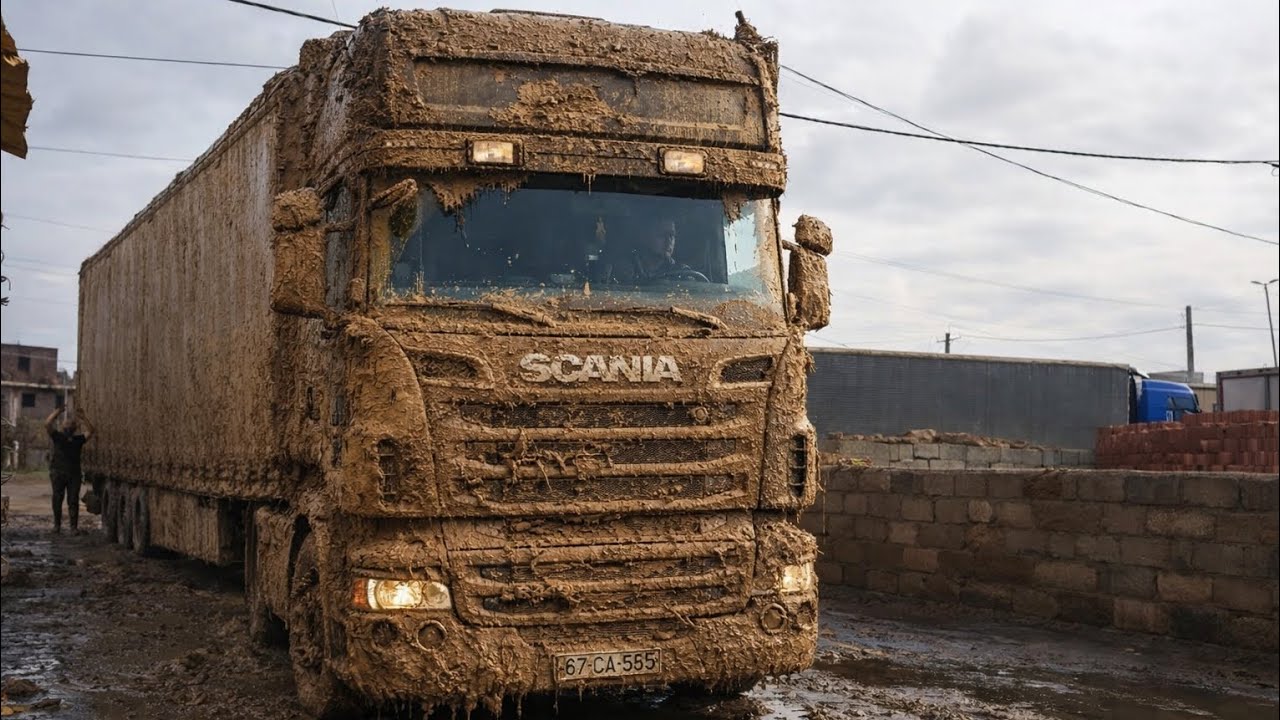 A very dirty truck buried in mud, a brutal transformation that will amaze you!😱ASMR 