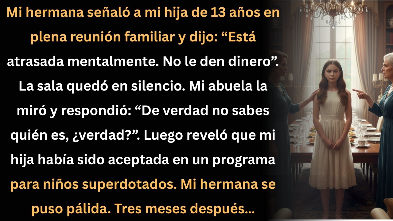 Mi hermana humilló a mi hija… mi abuela reveló algo que la dejó pálida.