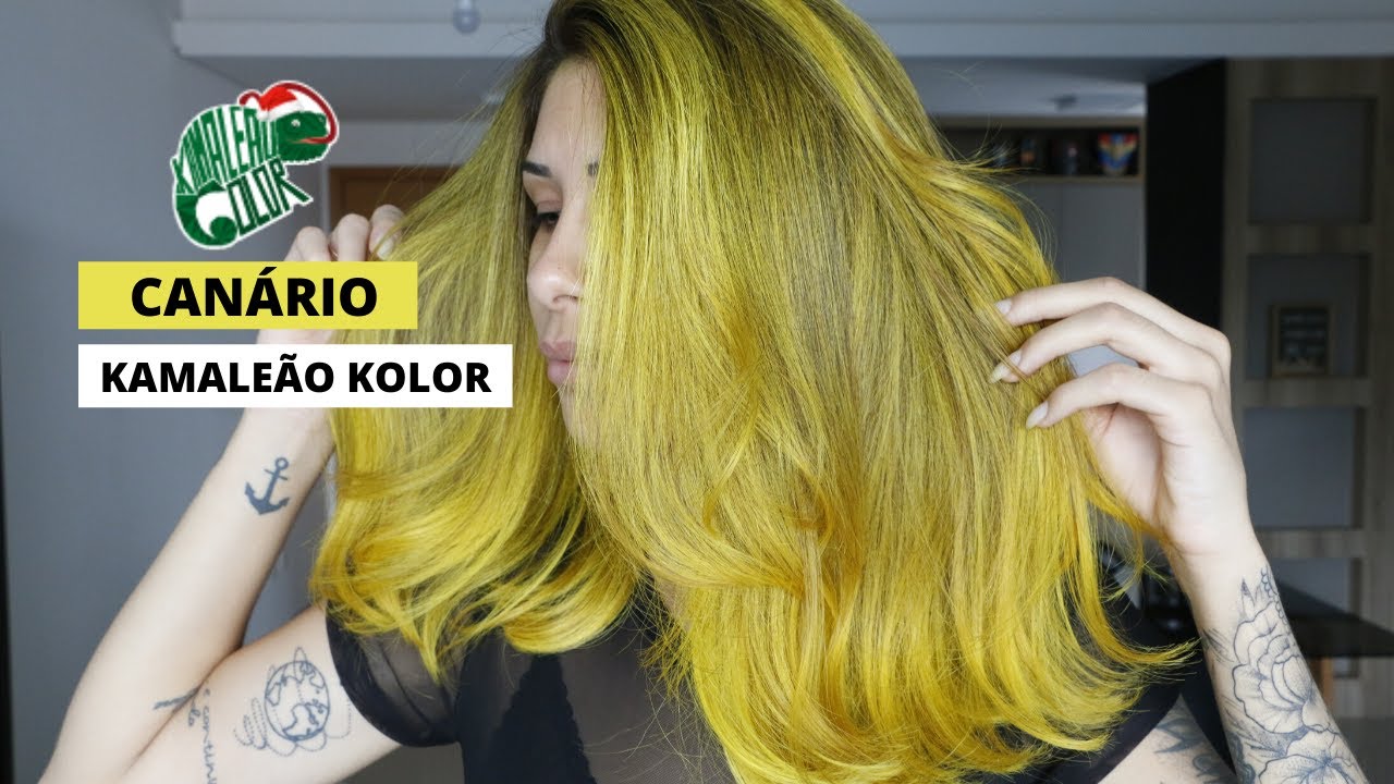 CABELO AMARELO CANÁRIO DA KAMALEÃO COLOR | Por @jhessi_oliv