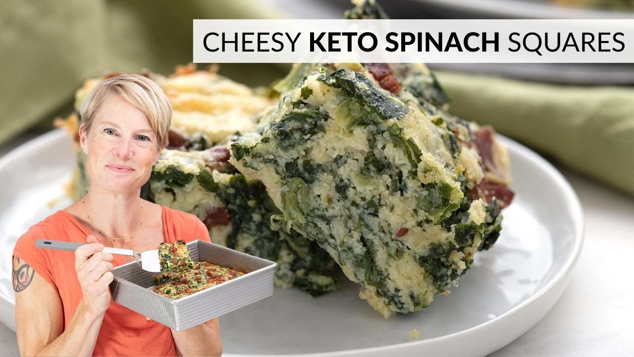 These Spinach Squares are an EASY KETO Appetizer!