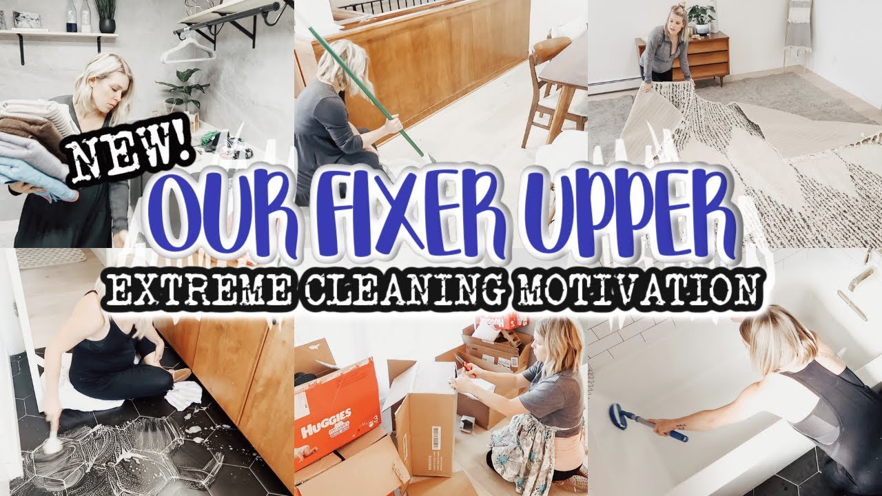 MAJOR CLEANING OF OUR RANCH FIXER UPPER | EXTREME CLEANING MOTIVATION | NEW LIVING ROOM DECOR