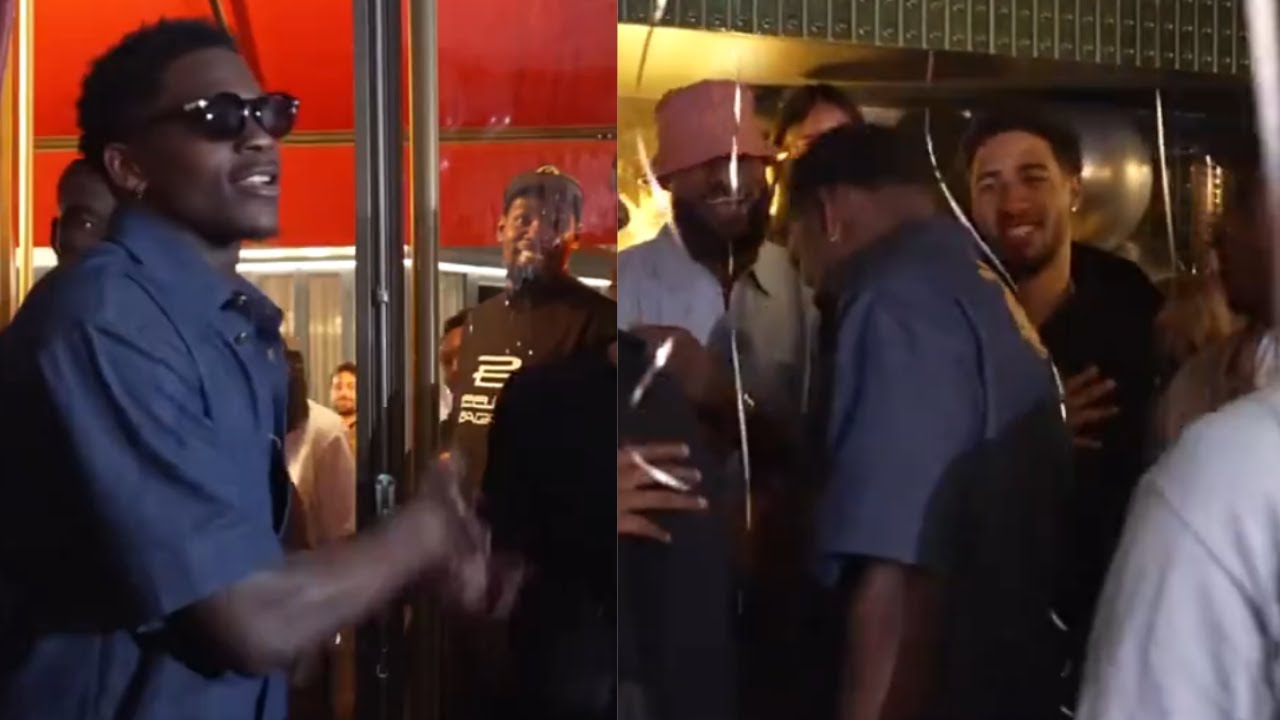 LeBron James & Kevin Durant SUPRISES Anthony Edwards WITH a party for  his 23rd birthday!