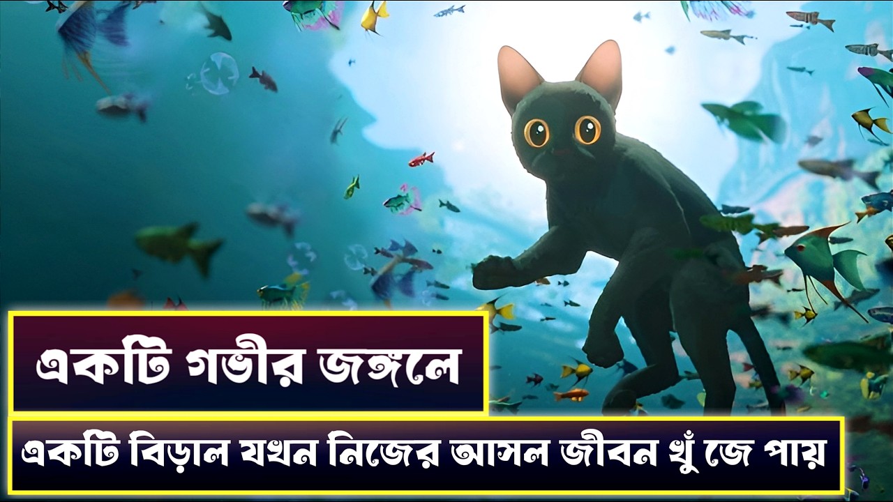 Flow movie explained in bangla😱 | Animation movie Explained In Bangla | এনিমেশন মুভির গল্প