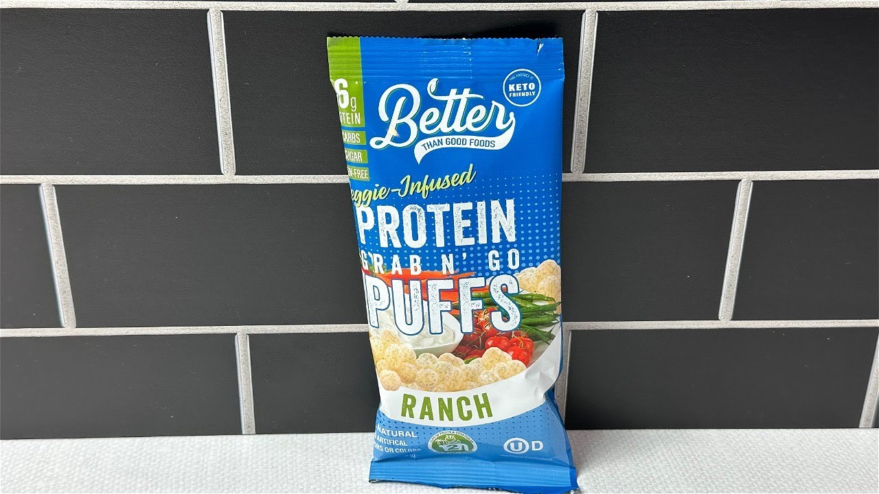 Better Than Good Foods Ranch Protein Puffs - Great Grab N Go Snack