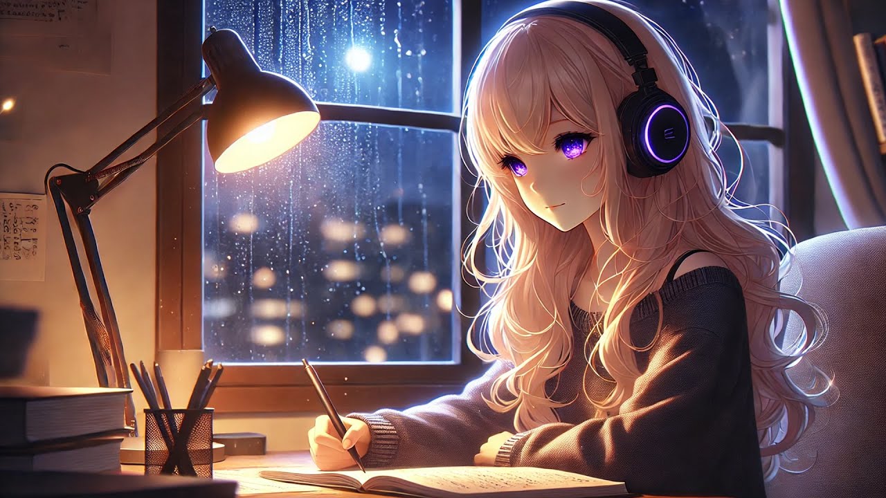 Rain Sounds for Studying at Night 🌧️ Quiet Comfort Ambience for Deep Focus