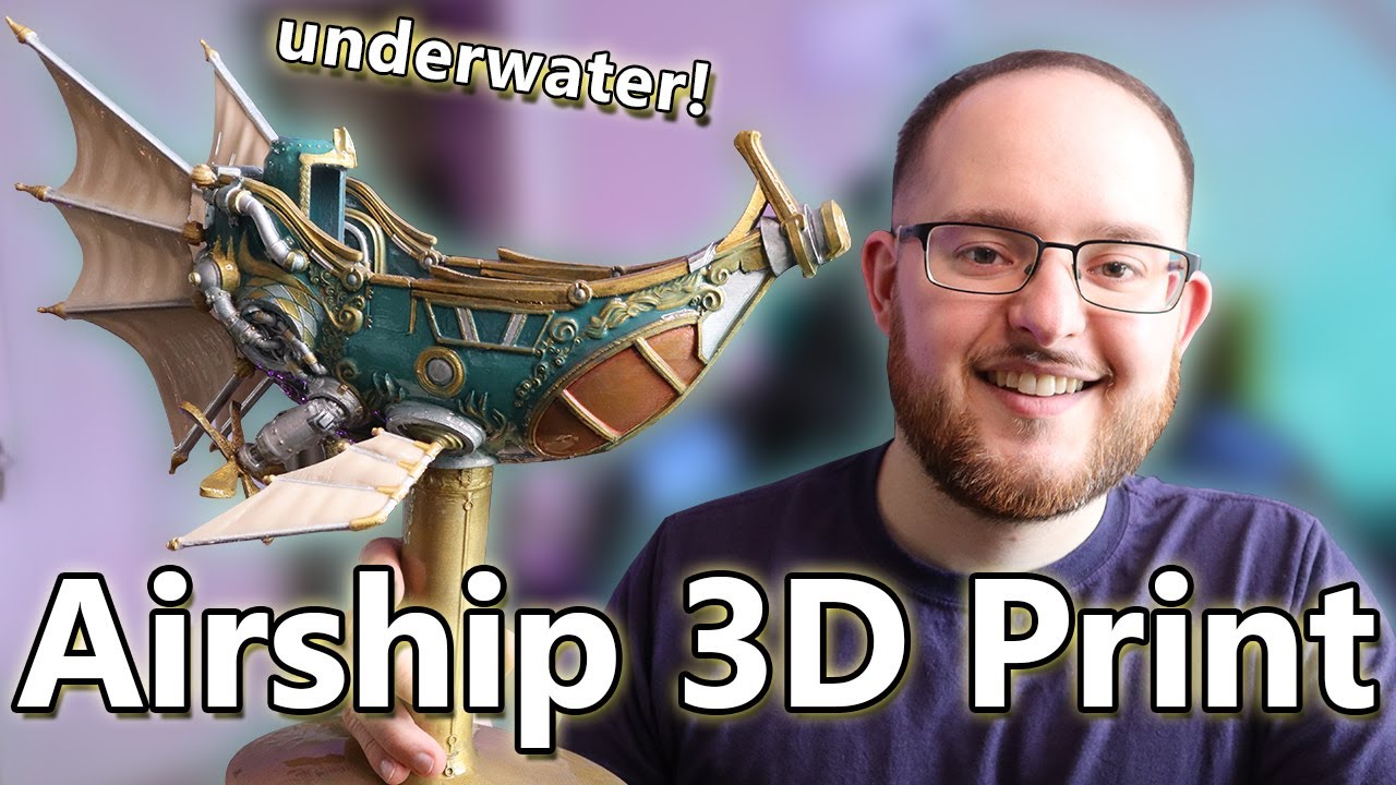 3D Printed Fish Tank Decoration!! Print & Paint Airship Competition