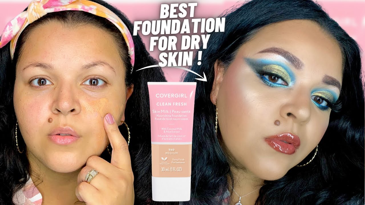 Best Foundation For Dry Skin !? CoverGirl Clean Fresh Skin Milk Foundation Review & Wear Test