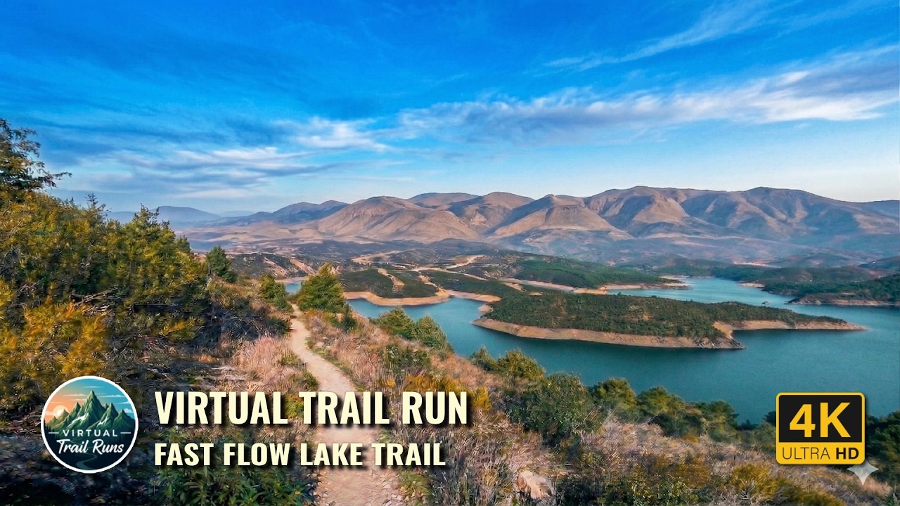 4K Virtual Trail Run | El Atazar: Panoramic Lake Views, Steep Climbs & Fast Flow