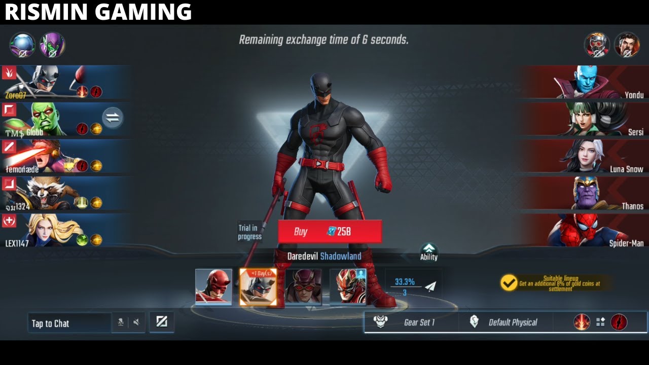 Daredevil Critical Damage+Armor Jungle Build Rank Gameplay - Marvel Super War