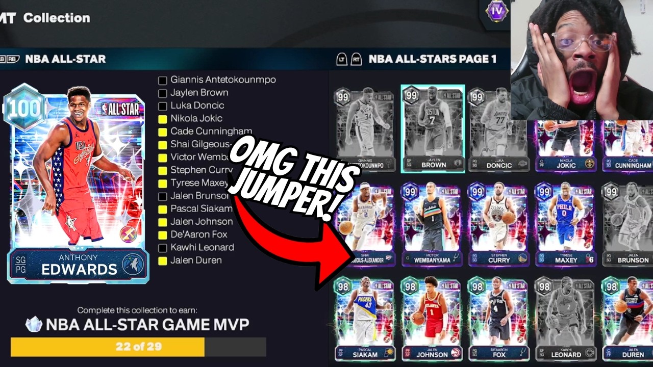 I CREATED 100 OVERALL ANTHONY EDWARDS .. IS ANT MAN WORTH 20 MILLION MT