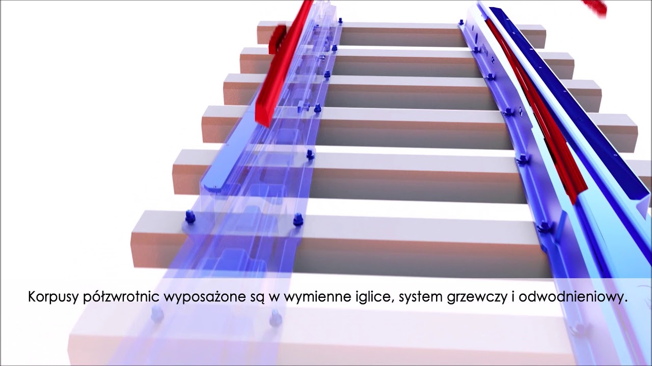 KZN - tramwajowa zwrotnica monolityczna ze staliwa wysokomanganowego