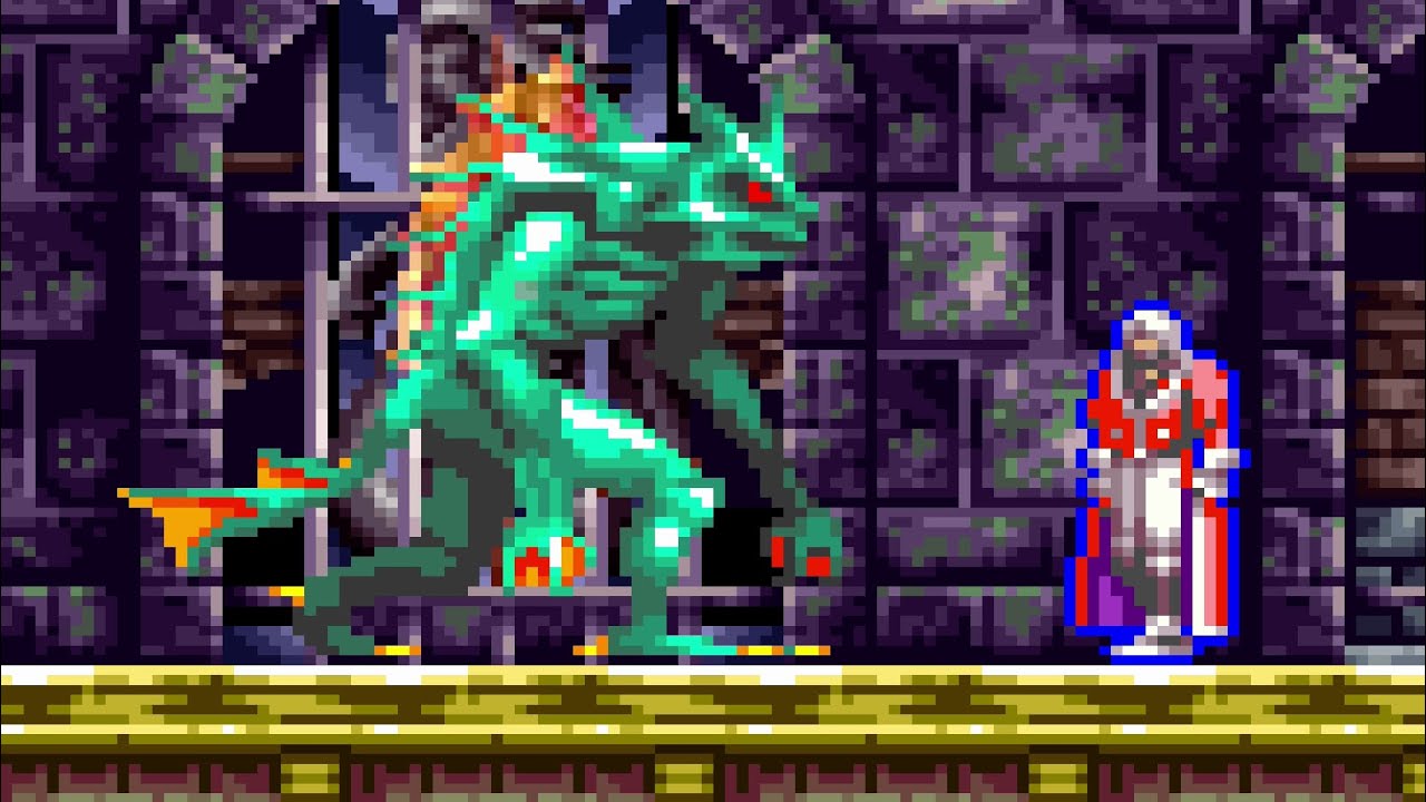 Castlevania: Harmony of Dissonance - Giant Merman Boss Fight 4K