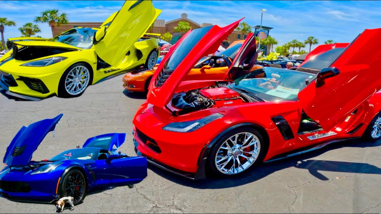 Corvettes at the Beach, Myrtle beach sc, car show , *Part 2*