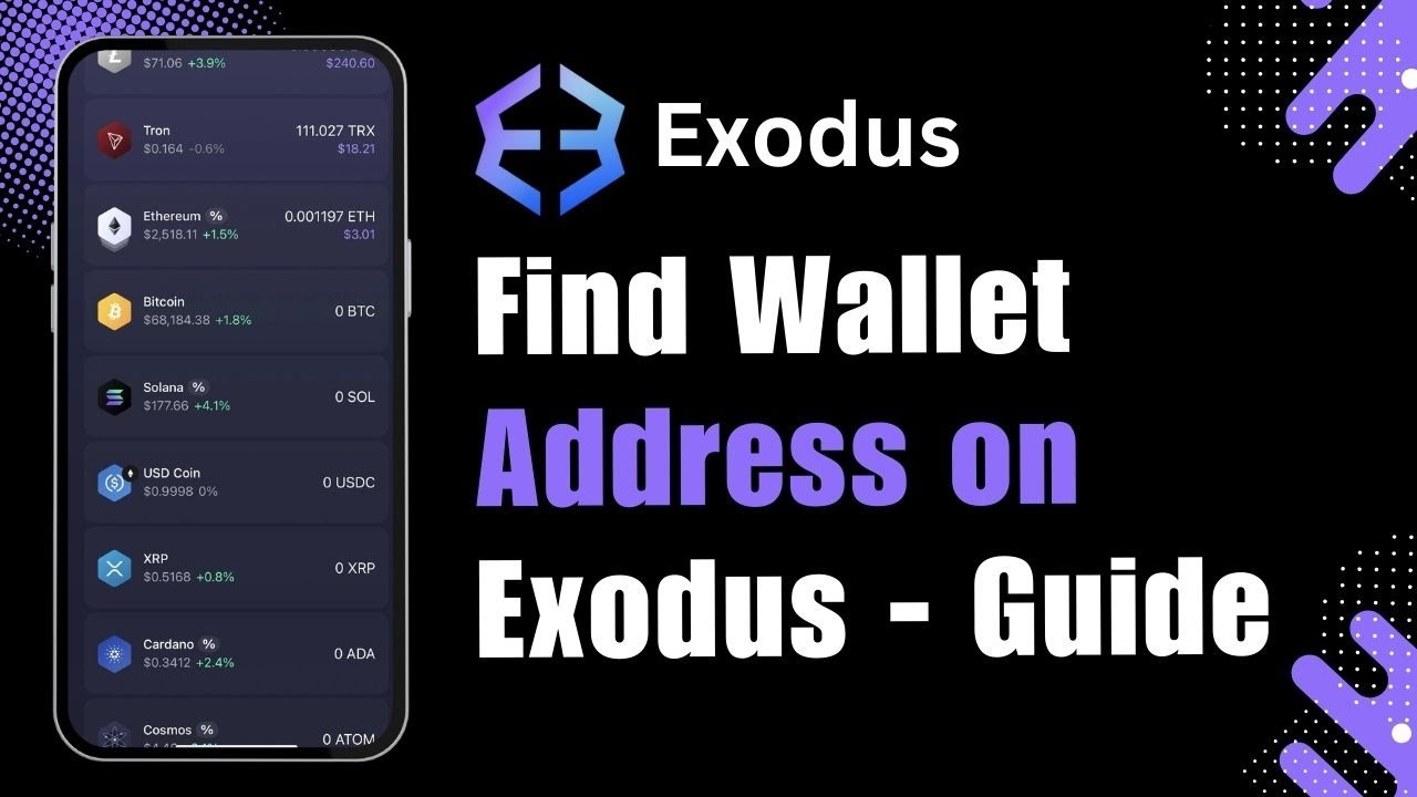 How to Find Your Wallet Address on Exodus Wallet !