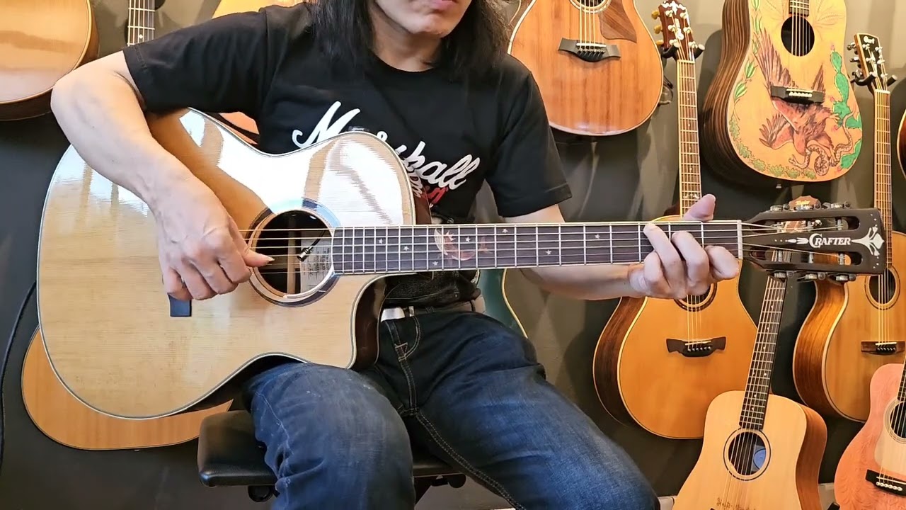 Review CRAFTER MIND W PRESTIGE ROSE-GCE VV | By Guitars Loft