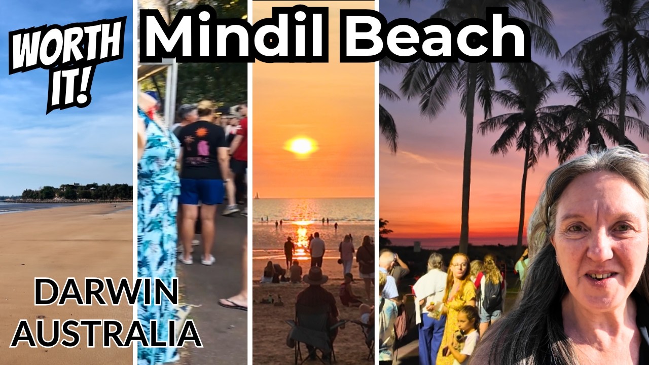 Darwin Mindil Beach sunset market and amazing sunset | Solo travel vlog Australia Over 50